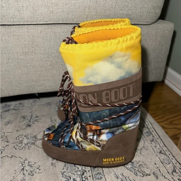 Moon Boot X Guest In Residence Icon High Postcard Cocoa Boots - Picture 7 of 10